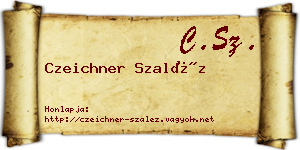 Czeichner Szaléz névjegykártya